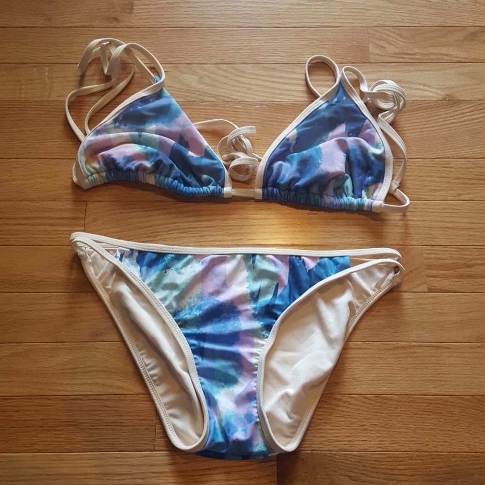 multi color bathing suit